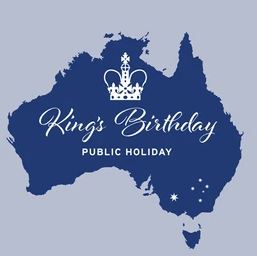 King's Birthday Moneychain Holiday Notice